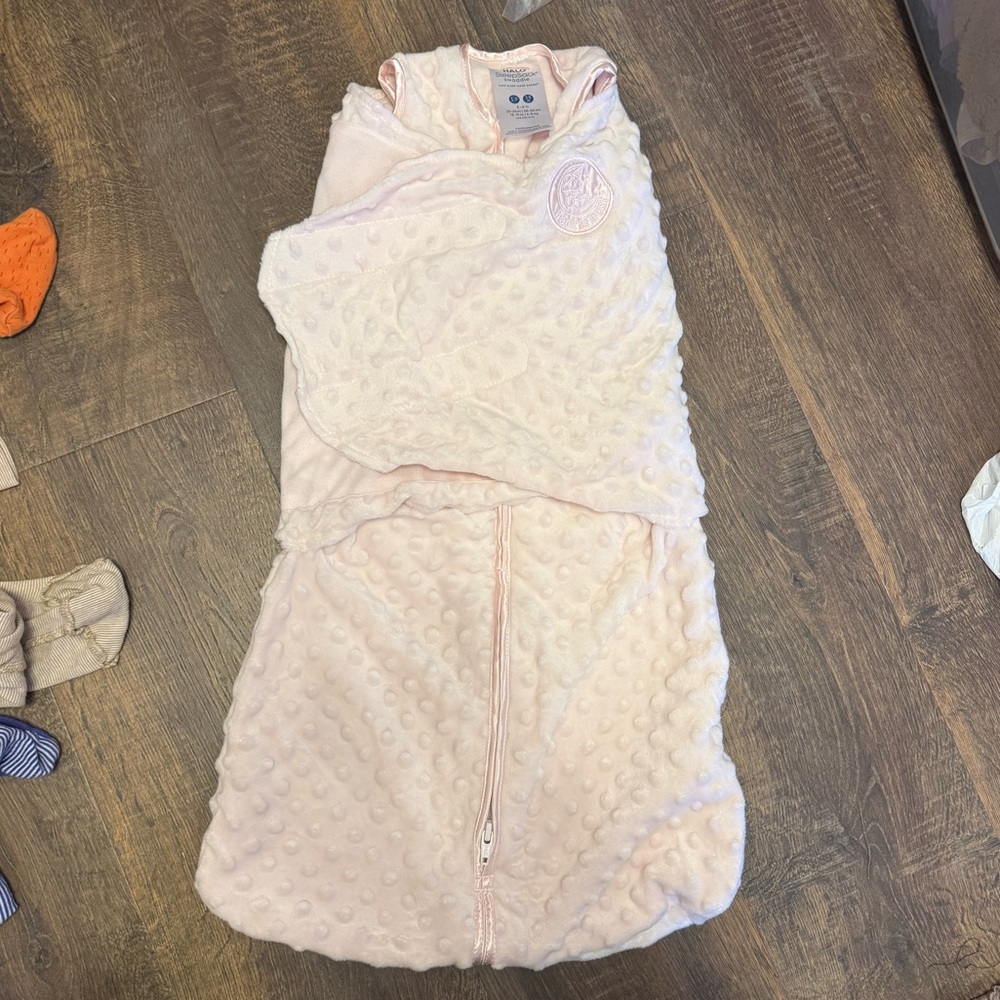 Halo Pink Plush Baby Sleepsack 3-6 month